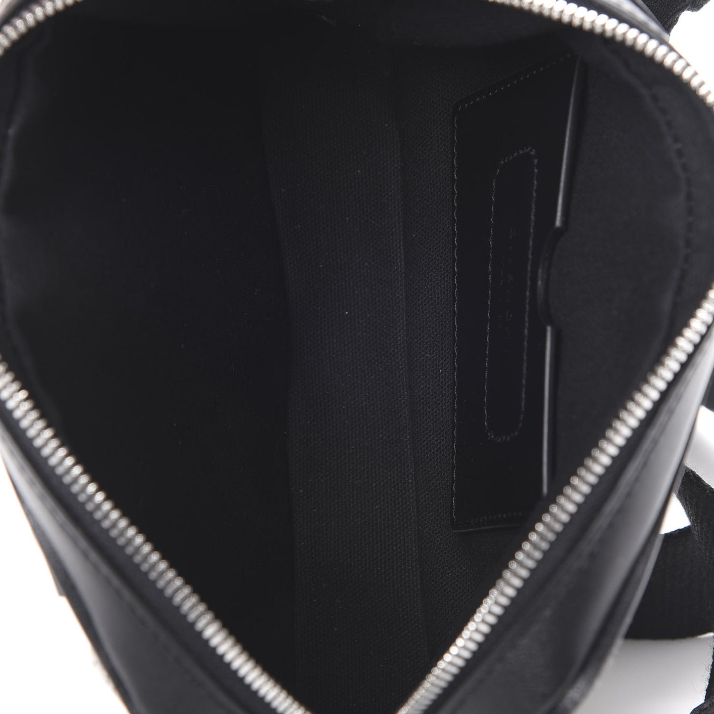 Calfskin Canvas Logo Bond Bum Bag Black Turquoise