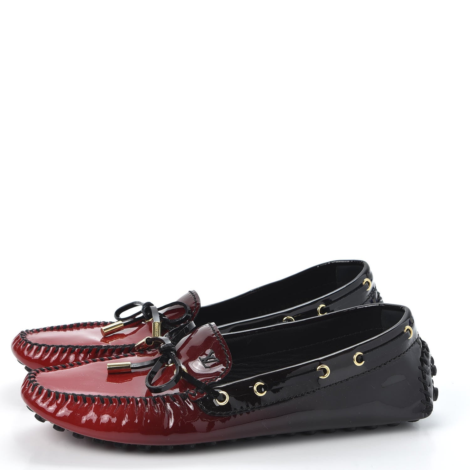 Louis Vuitton Patent Gloria Loafers 39 Red 3 of 9