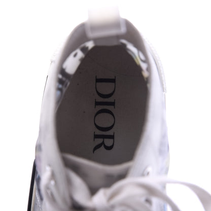Christian Dior Canvas Oblique Womens B23 High Top Sneakers 40 White 7 of 9