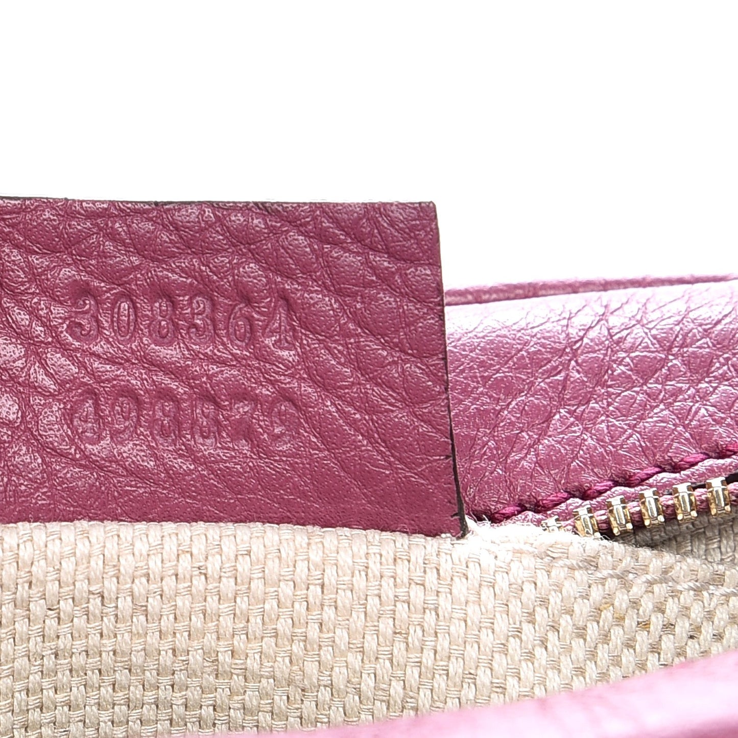 Pebbled Calfskin Small Soho Disco Bag Peonia Flower