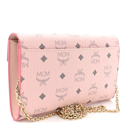 MCM Visetos Medium Patricia Wallet On Chain Soft Pink 3 of 11
