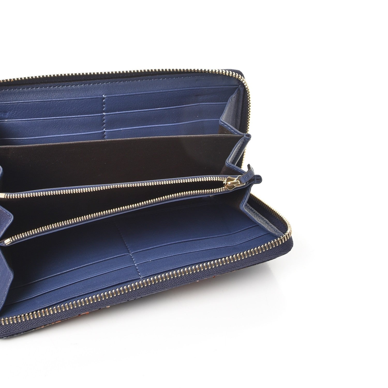 Gucci Python Soho Zip Around Wallet Blue Sienna 5 of 14