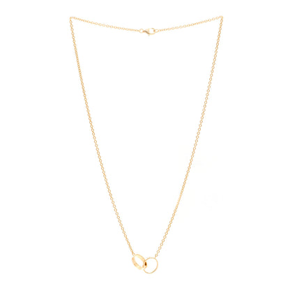 Cartier 18K Yellow Gold Interlocking LOVE Necklace 3 of 5