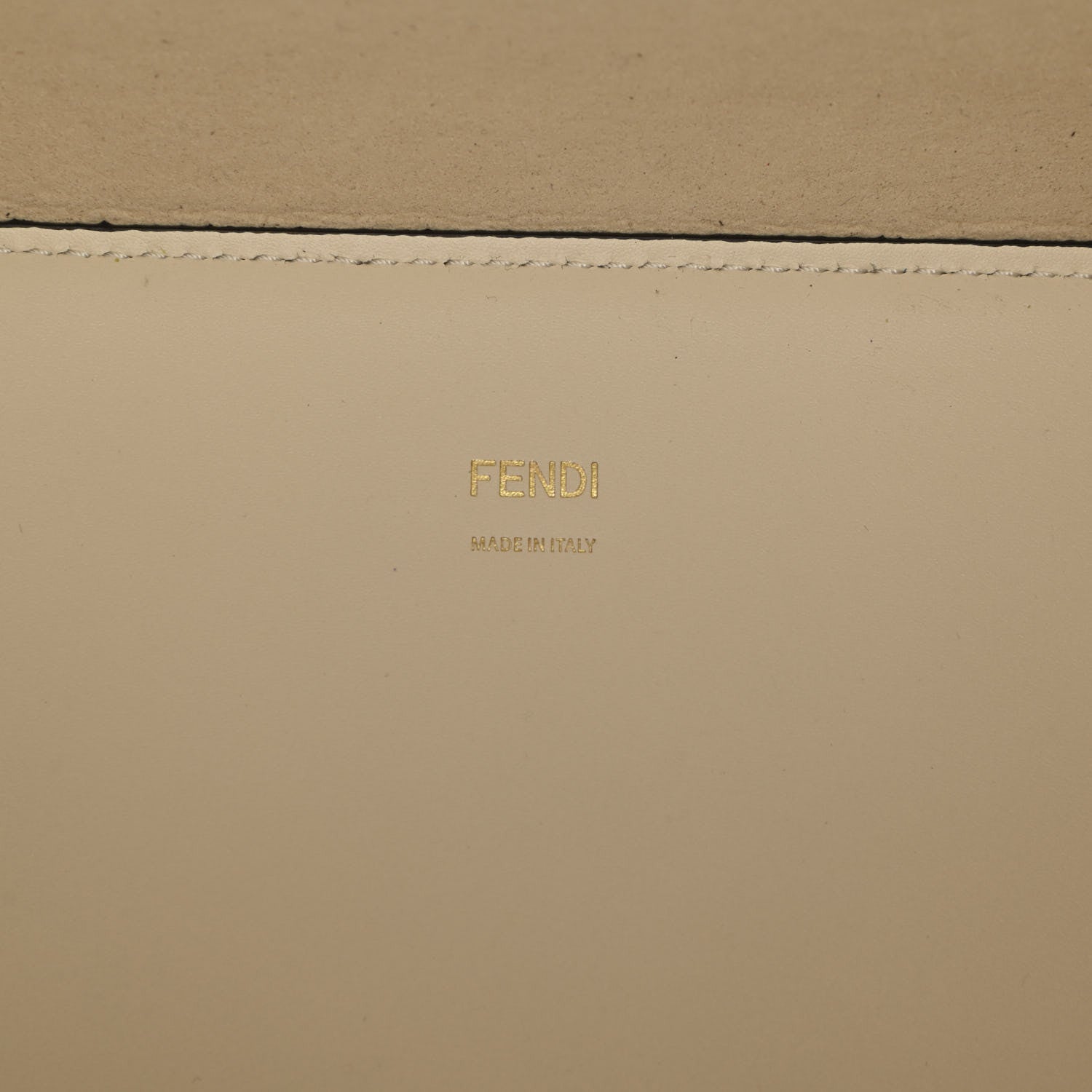 Fendi Vitello King Ceylon Plexiglass Woven Logo Debossed Medium Fendi Sunshine Shopper Tote White Ice 8 of 10