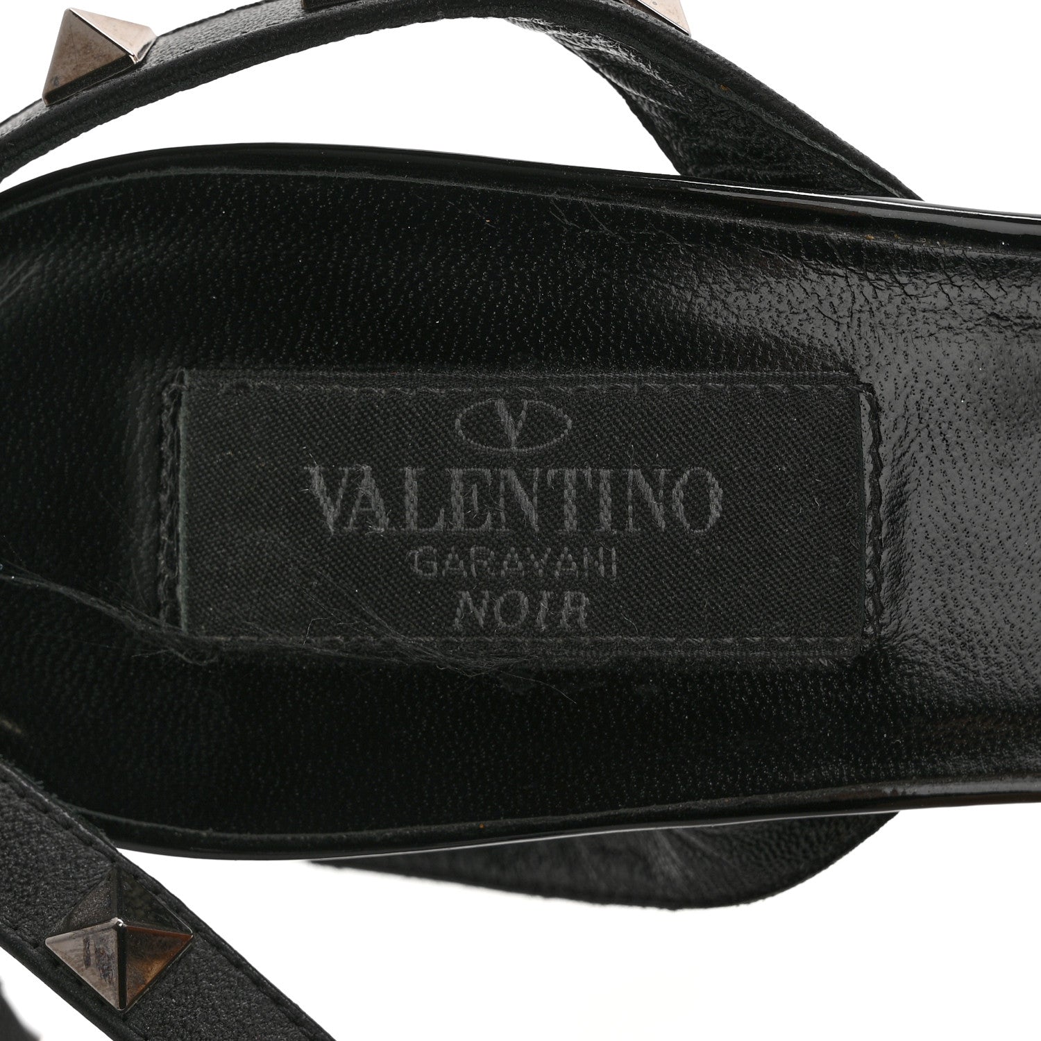 Valentino Garavani Nappa Rockstud Ankle Strap 100mm Sandals 37 Black 6 of 11