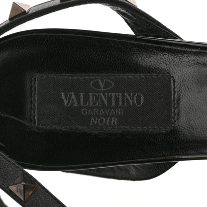 Valentino Garavani Nappa Rockstud Ankle Strap 100mm Sandals 37 Black 6 of 11