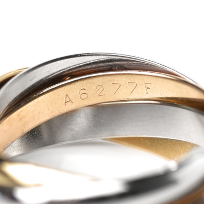 Cartier 18K Pink Yellow White Gold Les Must De Cartier Trinity 5 Band Ring 51 5.75 5 of 5