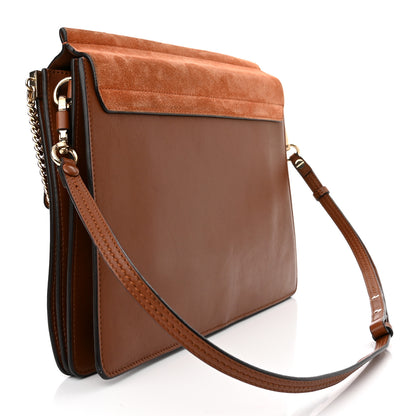 Chloe Suede Calfskin Medium Faye Shoulder Bag Tobacco 3 of 10