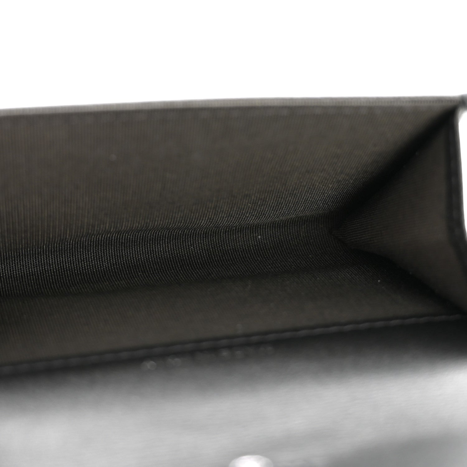 Chanel Goatskin Camellia Embossed Flap Card Holder Wallet Anthracite 5 of 9