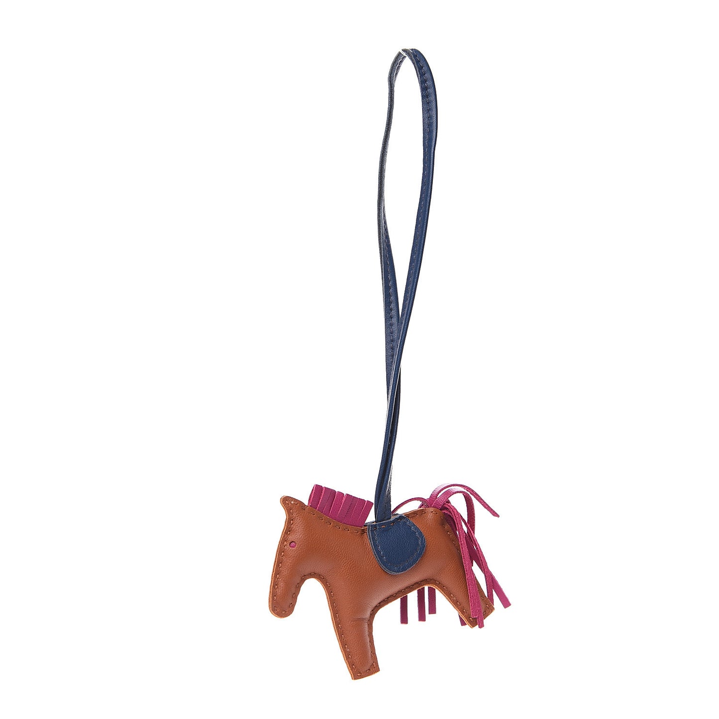 Milo Lambskin Grigri Rodeo Horse Bag Charm PM Pain D'Epice Rose Pourpre Bleu De Malte
