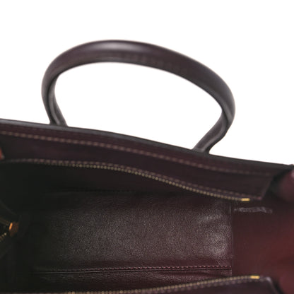 Celine Snakeskin Calfskin Nano Tri-Color Luggage Red 5 of 9