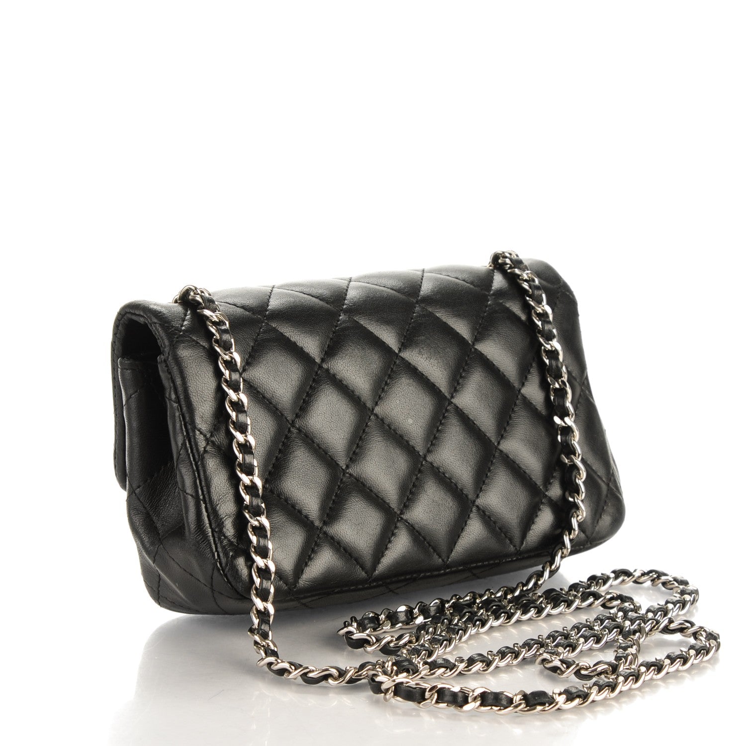 Chanel Lambskin Quilted Extra Mini Flap Black 3 of 10