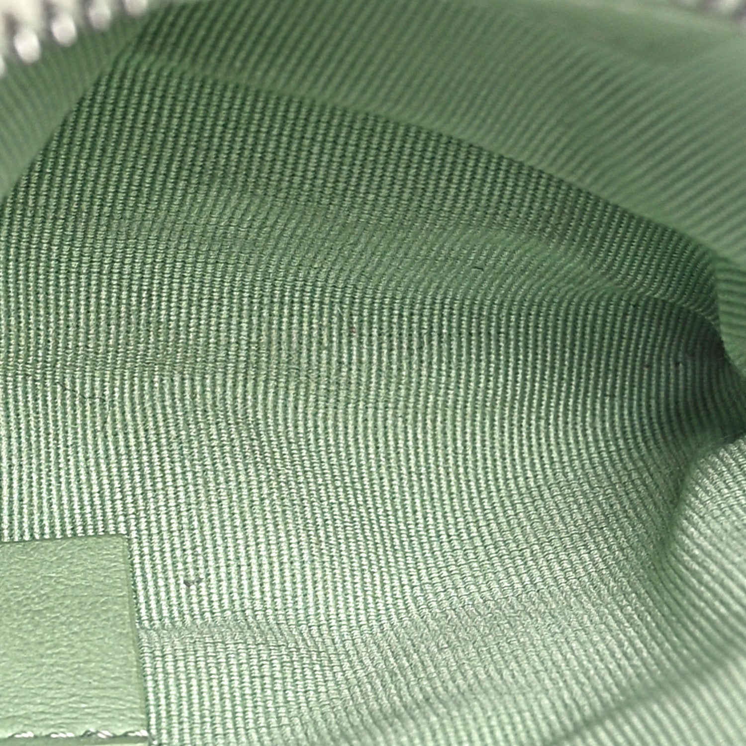 Chanel Lambskin Quilted Zip Card Holder Wallet  Green 7 of 9