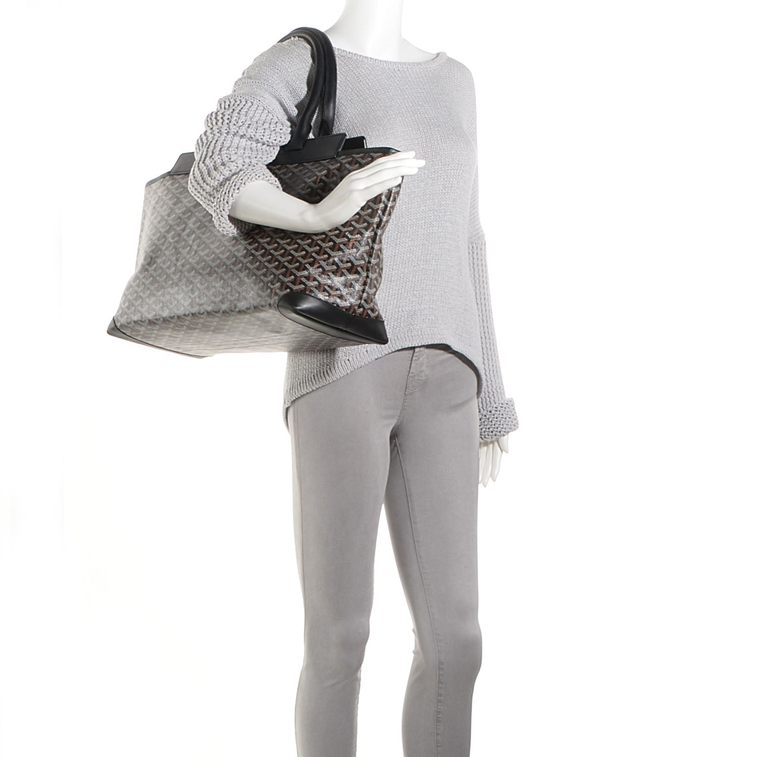 Goyard Goyardine Bellechasse GM Tote Black 2 of 8