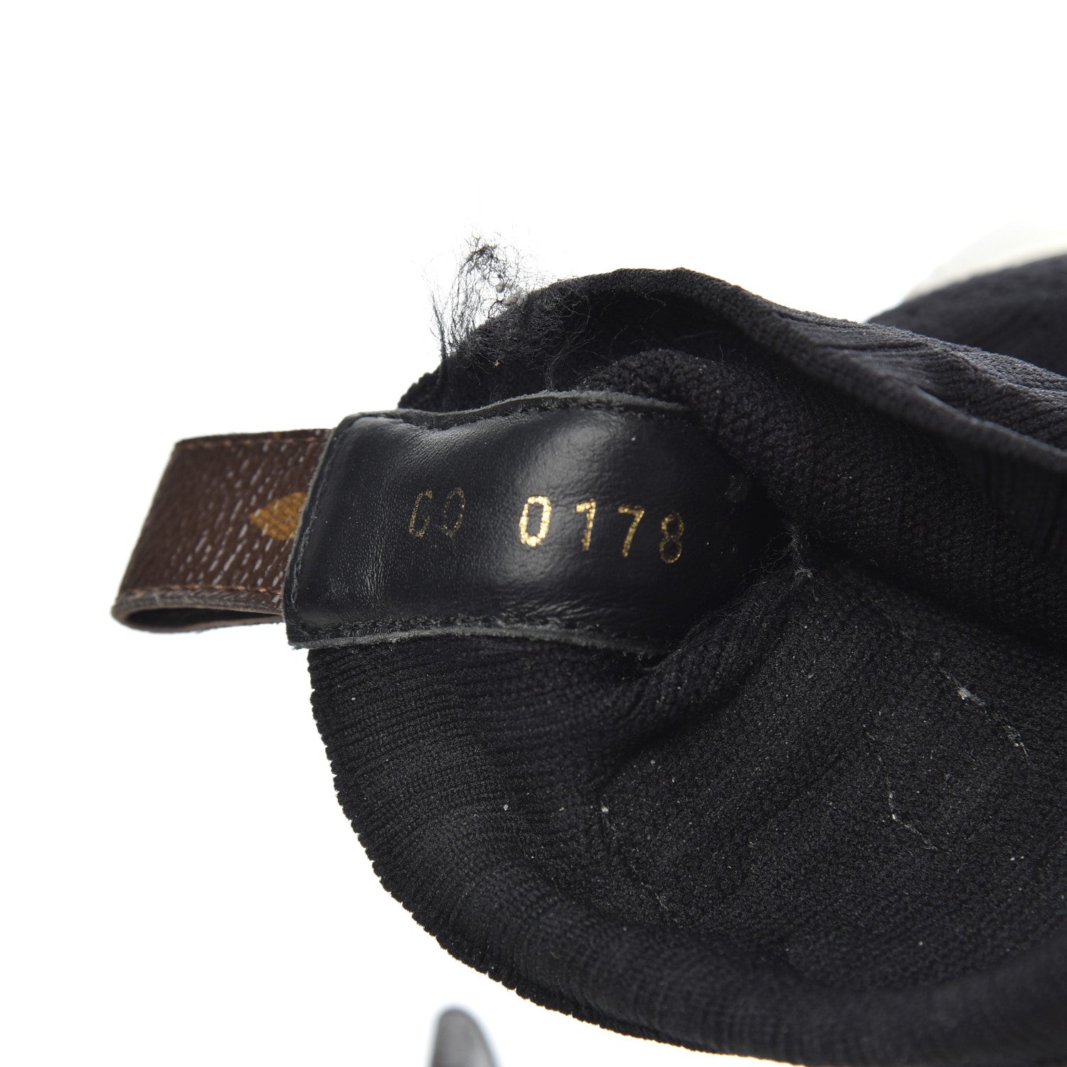 Louis Vuitton Stretch Fabric LV Black Heart Sock Sneaker 39 Black 8 of 18