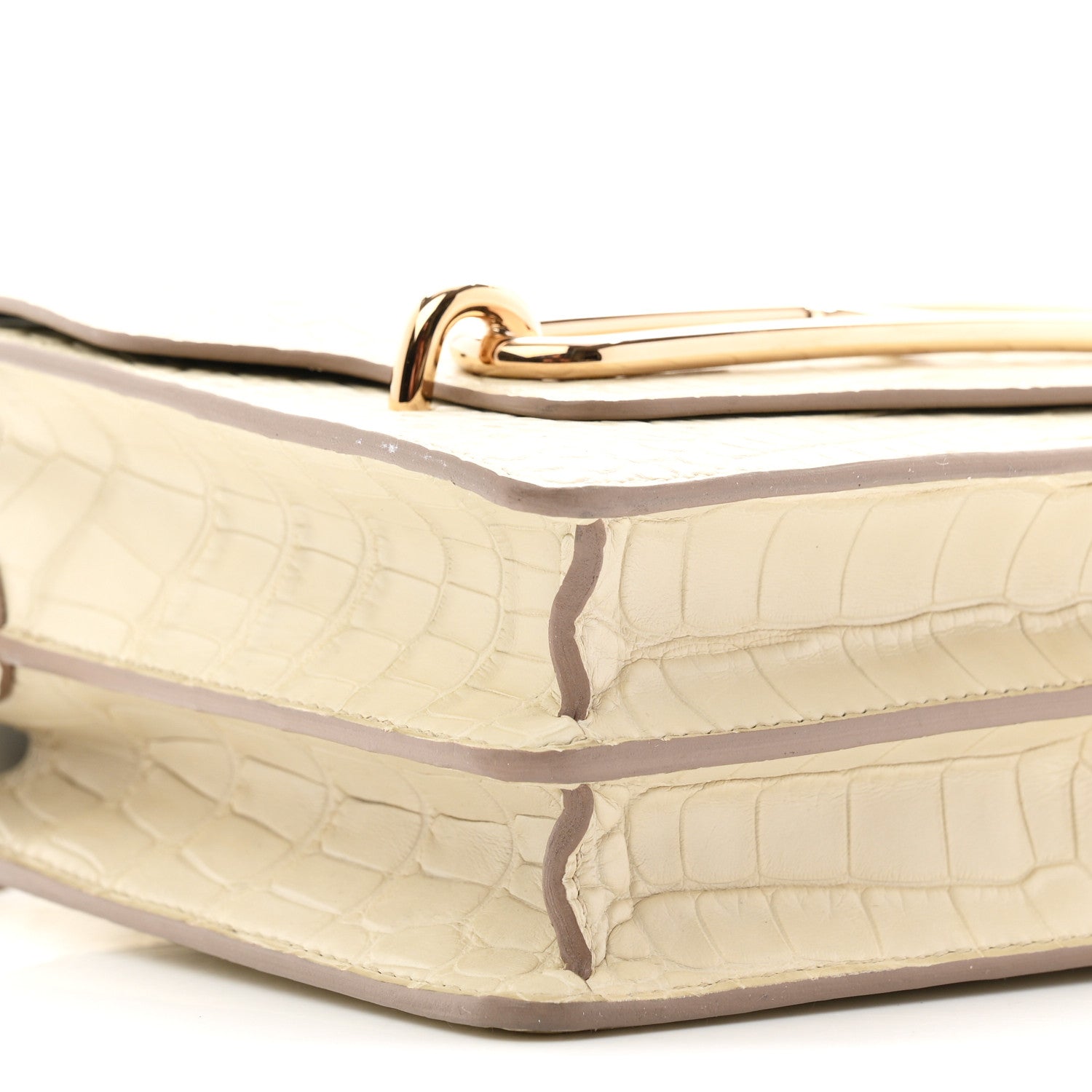 Hermes Matte Alligator Mini Sac Roulis Beton 9 of 11