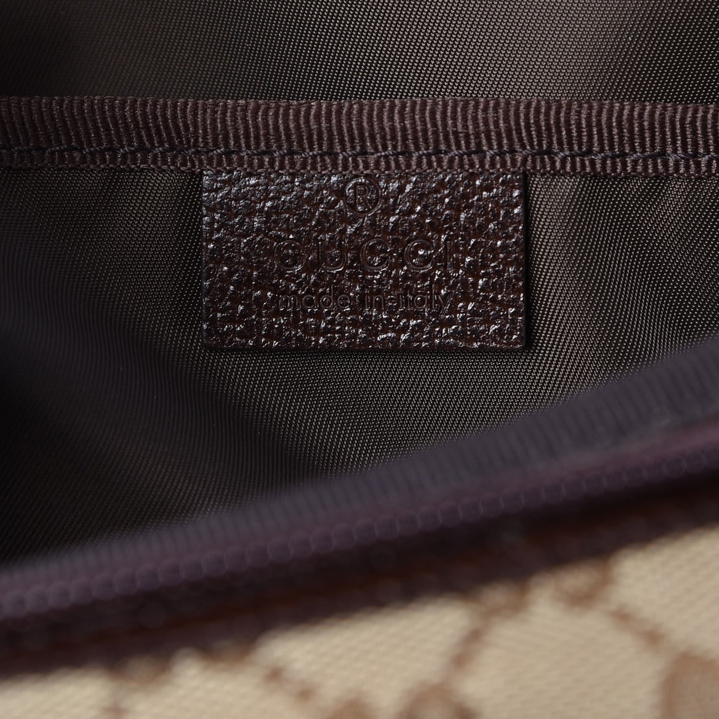 Monogram Natural Pigskin Large Diaper Bag Beige Ebony Cocoa Dark Chocolate