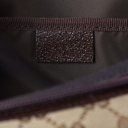 Gucci Monogram Natural Pigskin Large Diaper Bag Beige Ebony Cocoa Dark Chocolate 6 of 8