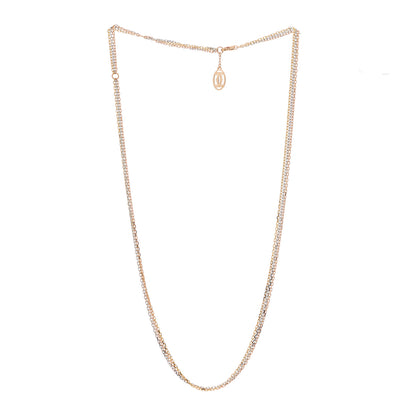 Cartier 18K Pink Yellow White Gold Three Chain Necklace 2 of 6