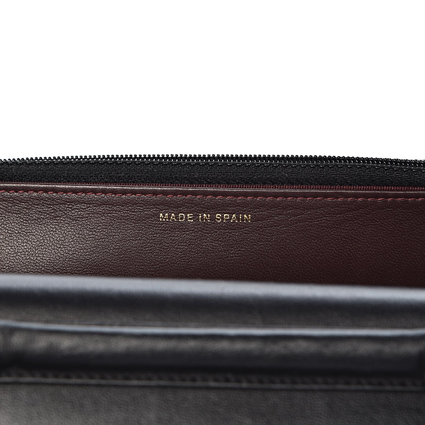 Lambskin Quilted Wallet On Chain WOC Black