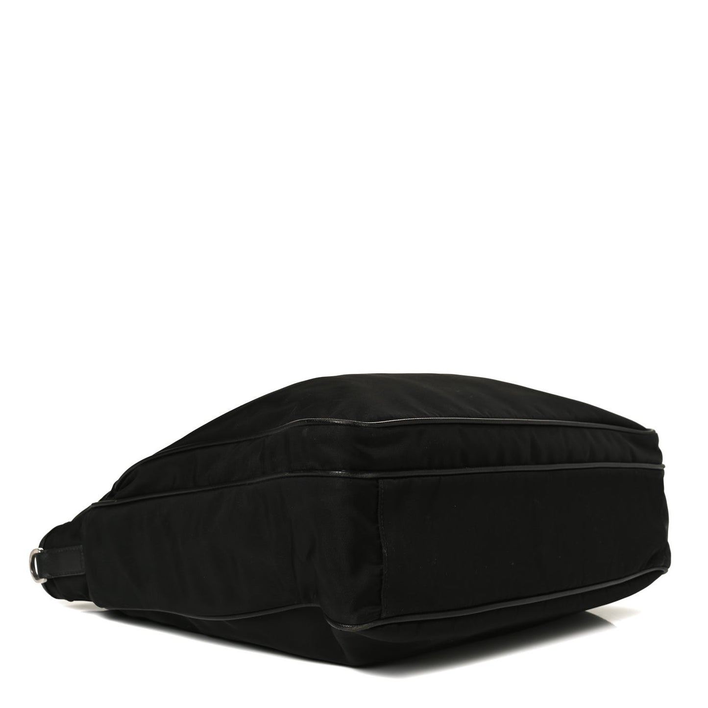Tessuto Nylon Saffiano Shopping Tote Black
