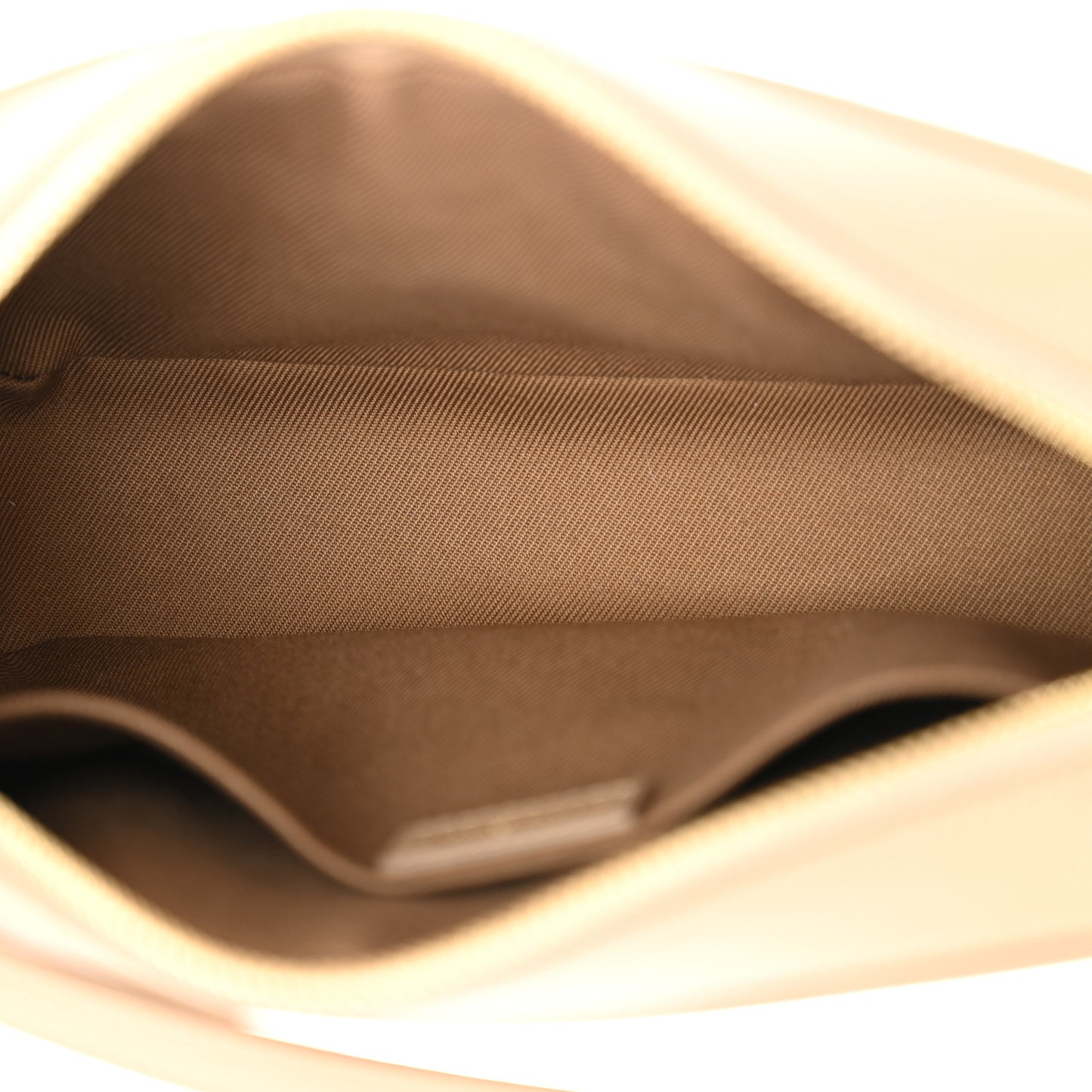 Calfskin House Check Small Camera Bag Chestnut Beige