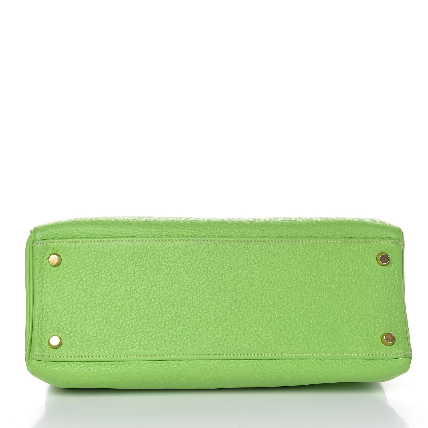 Hermes Taurillon Clemence Kelly Retourne 32 Vert Cru 6 of 41