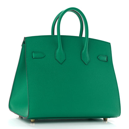 Hermes Epsom Birkin Sellier 25 Vert Jade 3 of 11
