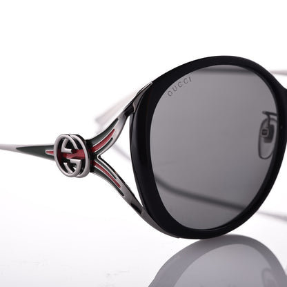 Gucci Round Frame Injected GG0226SK Sunglasses Black 6 of 8