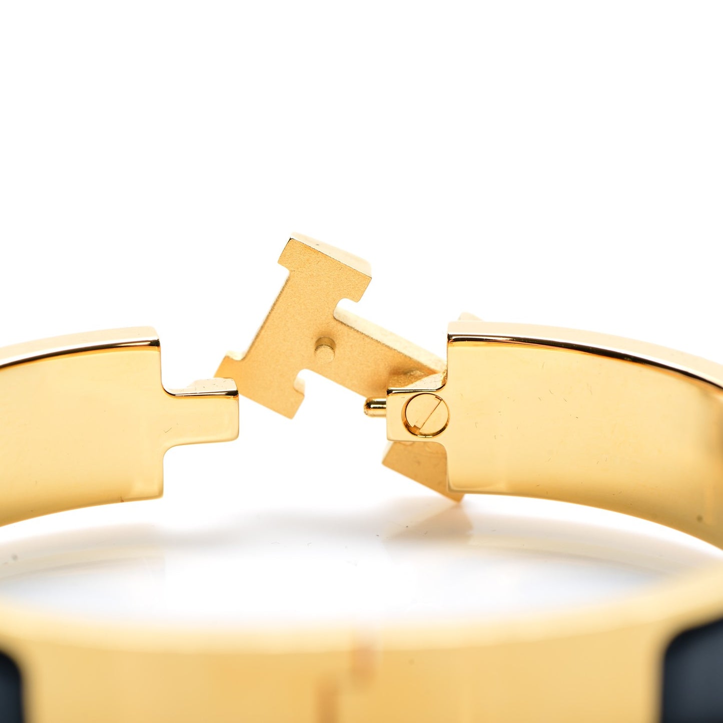 Narrow Enamel Clic Clac H Bracelet PM Bleu Biarritz