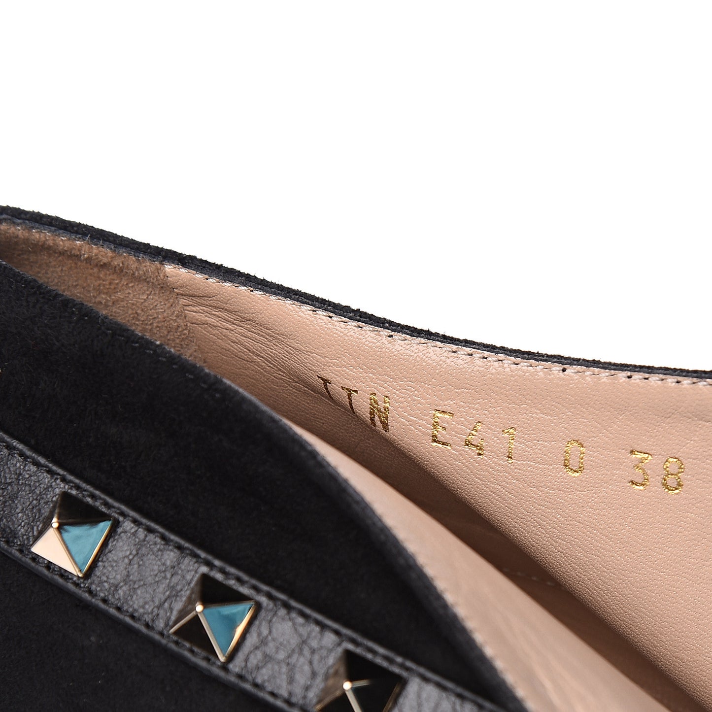 Suede Rockstud Crisscross Ankle Boots 38 Black