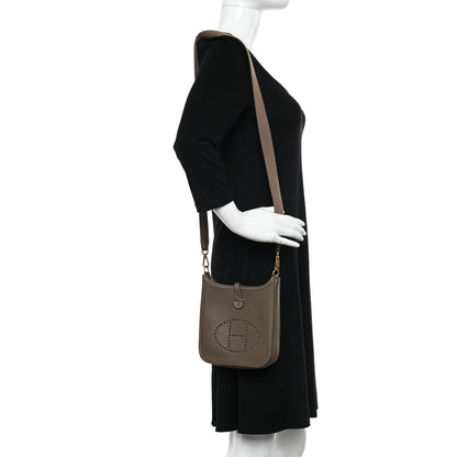 Hermes Taurillon Clemence Evelyne TPM Etoupe 2 of 10