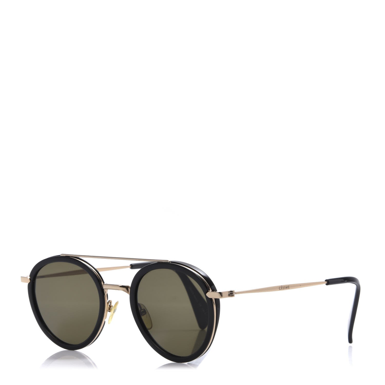 Celine Round Mia Sunglasses CL 41424/S Black 1 of 7