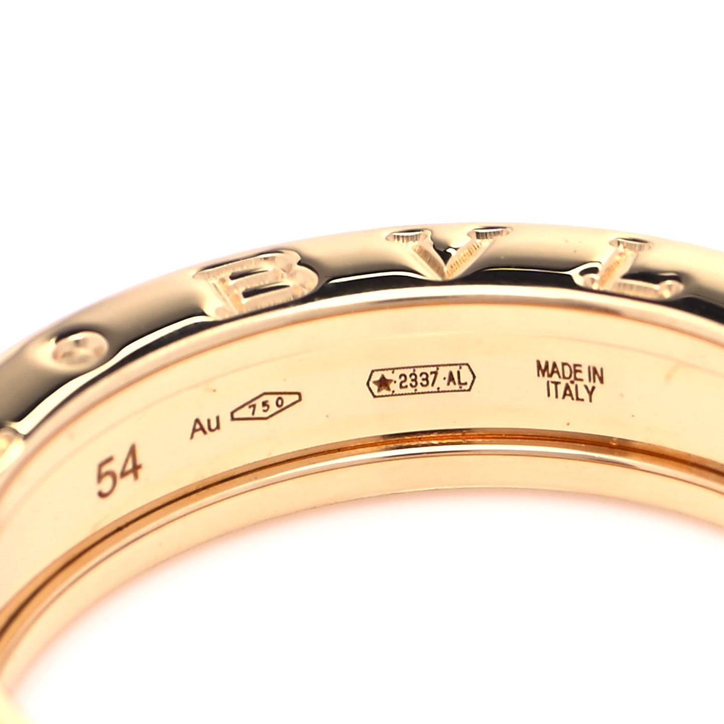18K Yellow Gold B.Zero1 One-Band Ring 54 6.75