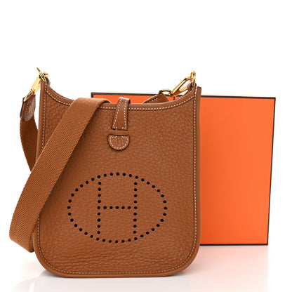 Hermes Taurillon Clemence Evelyne TPM Gold 11 of 11