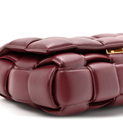 Bottega Veneta Lambskin Maxi Intreccio Padded Chain Cassette Crossbody Bag  Barolo 9 of 9