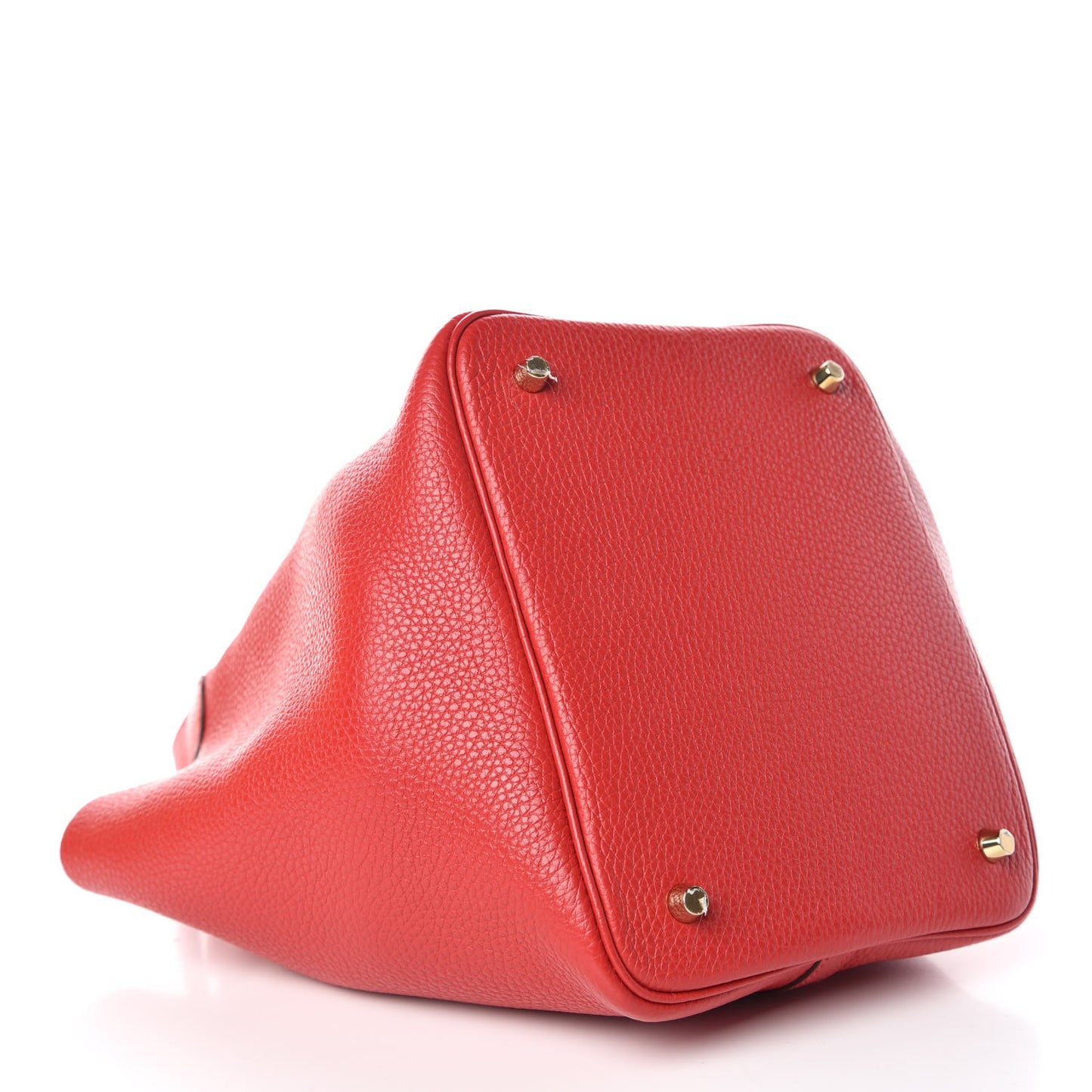 Taurillon Clemence Picotin Lock 22 MM Rouge Casaque
