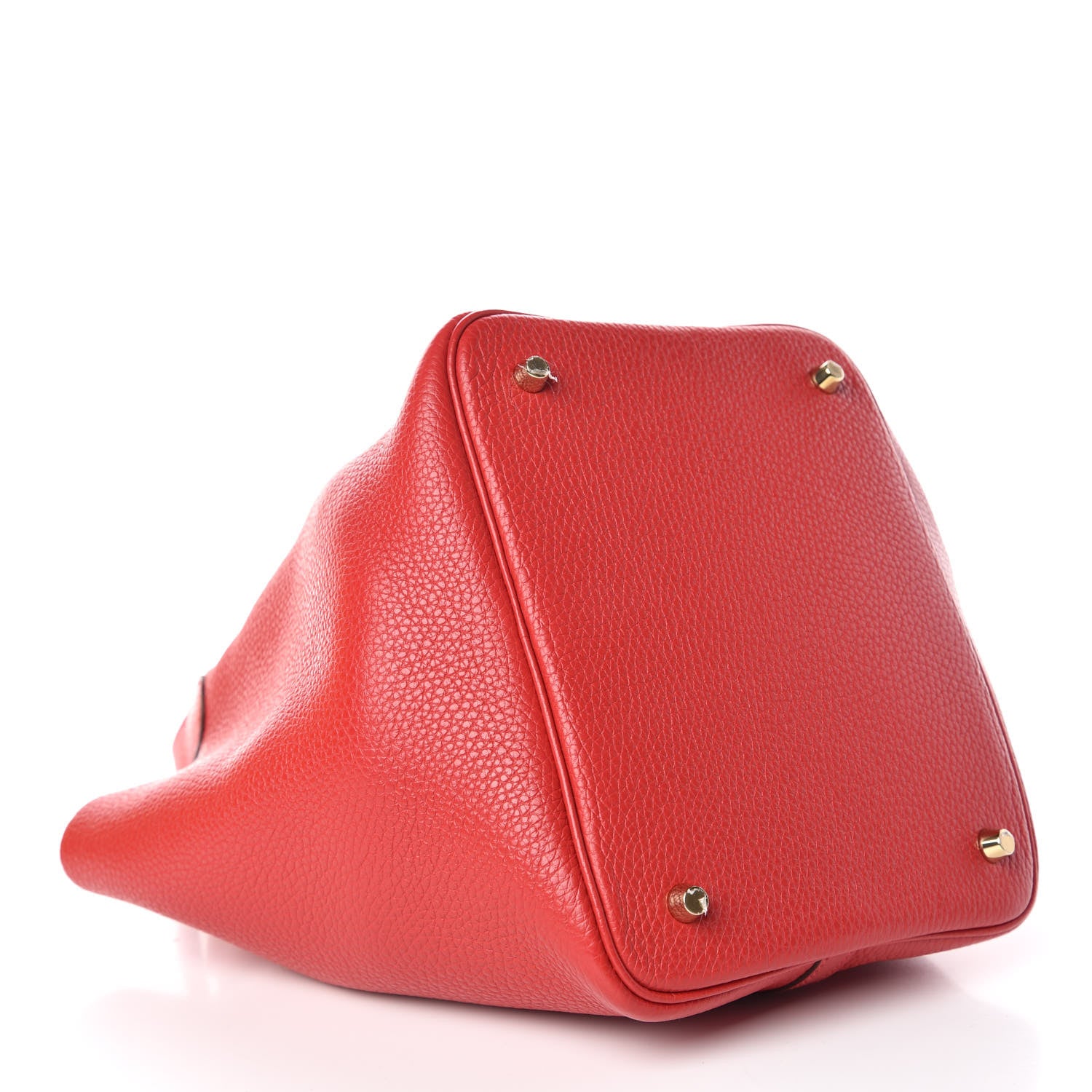 Hermes Taurillon Clemence Picotin Lock 22 MM Rouge Casaque 4 of 12
