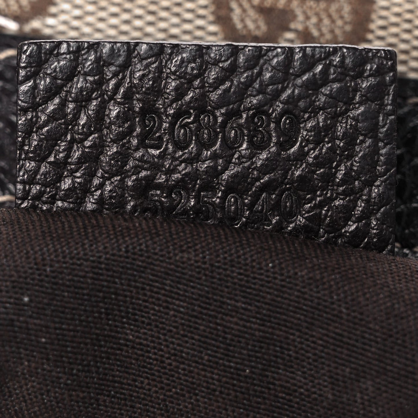 Crystal Monogram Abbey D Ring Tote Dark Brown