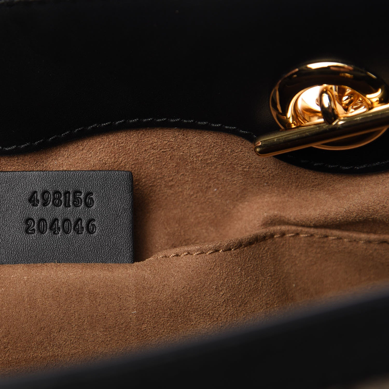 Gucci GG Supreme Monogram Small Padlock Tote Black 9 of 10