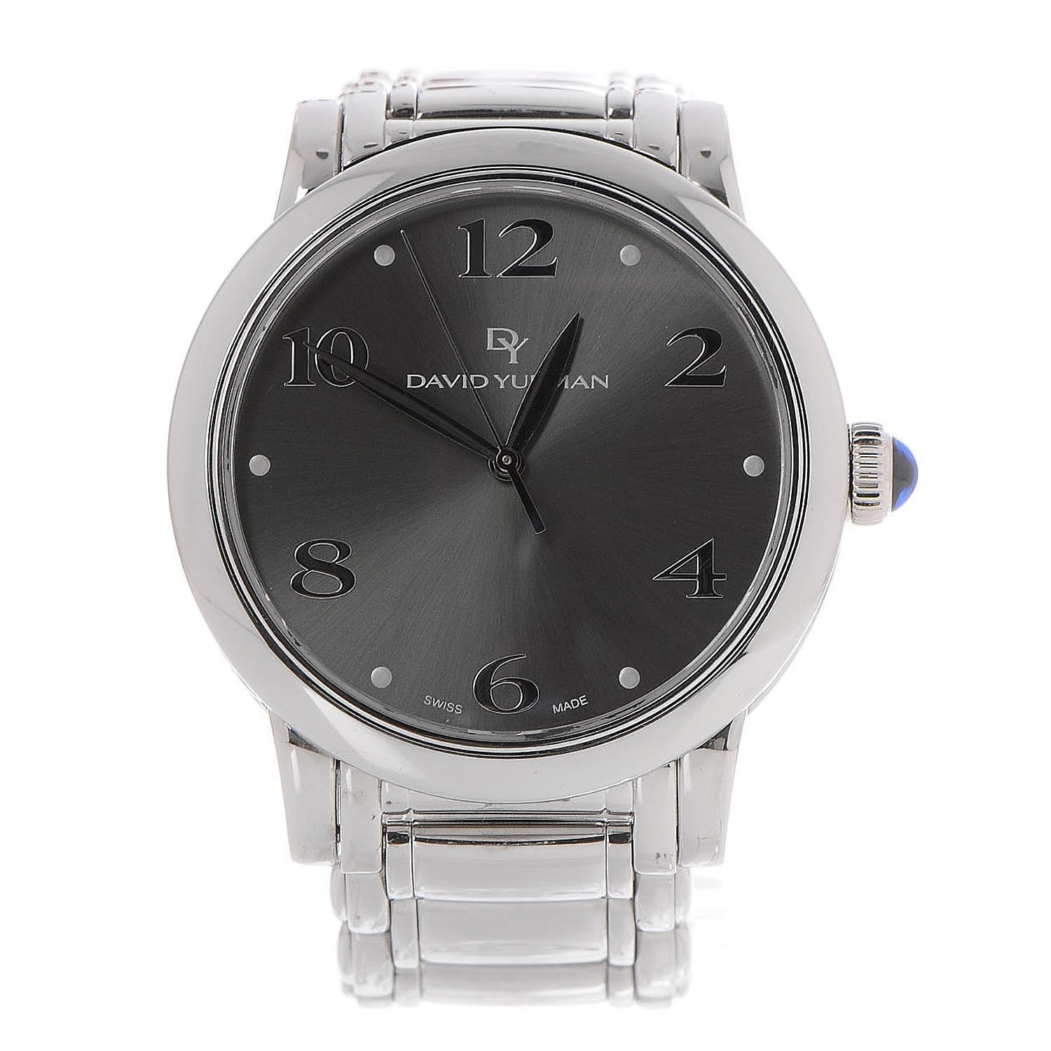 David Yurman Stainless Steel 38mm Classic Quartz Watch Grey 1 of 9