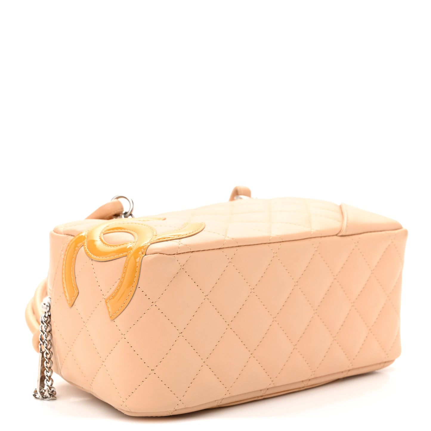 Calfskin Quilted Small Cambon Bowler Beige