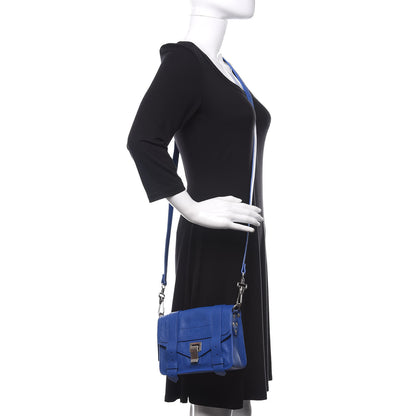 Proenza Schouler Lambskin PS1 Mini Pouch Messenger Memphis Blue 2 of 11