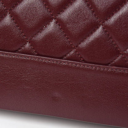 Chanel Sheepskin Quilted Vintage Mademoiselle Flap Dark Red 8 of 15