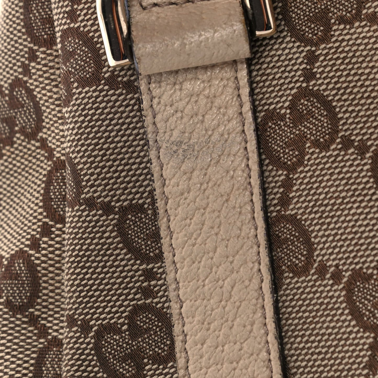 Monogram Medium Abbey Shoulder Bag Off White