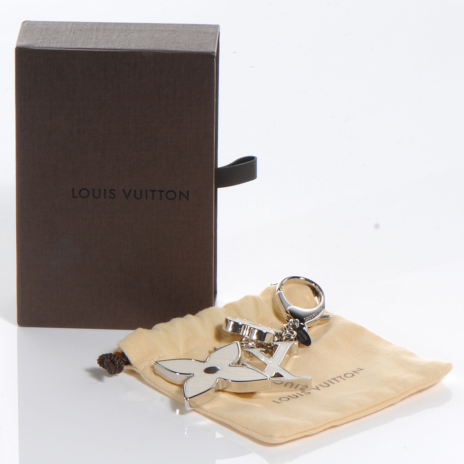 Louis Vuitton Fleur d Epi Bag Charm Ivory 6 of 6