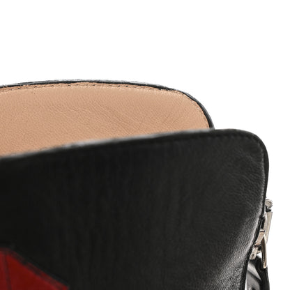 Gucci Calfskin Kingsnake Susan Ankle Boots 37.5 Black Red 10 of 13