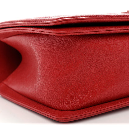 Chanel Caviar Quilted Medium Boy Flap Red 9 of 11