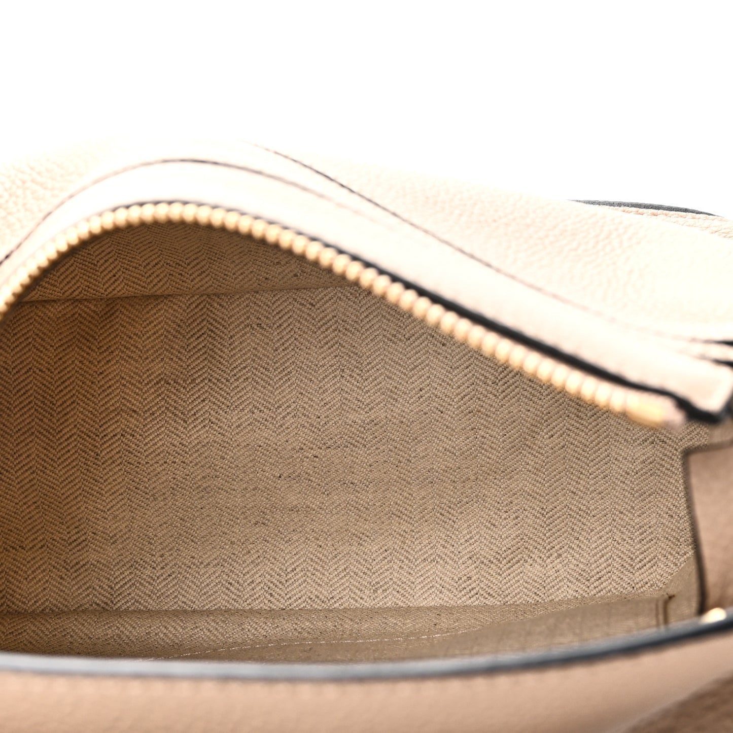 Grained Calfskin Small Puzzle Bag Sand