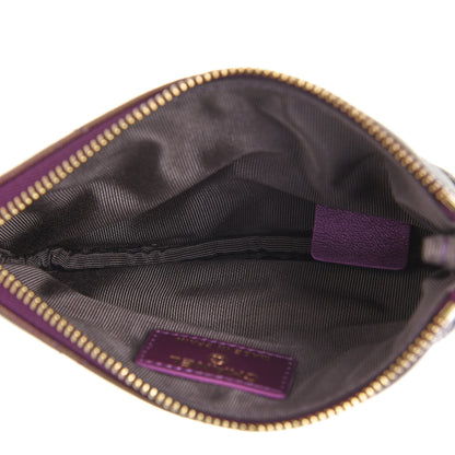 Chanel Iridescent Lambskin Quilted Small Cosmetic Case Purple 5 of 8
